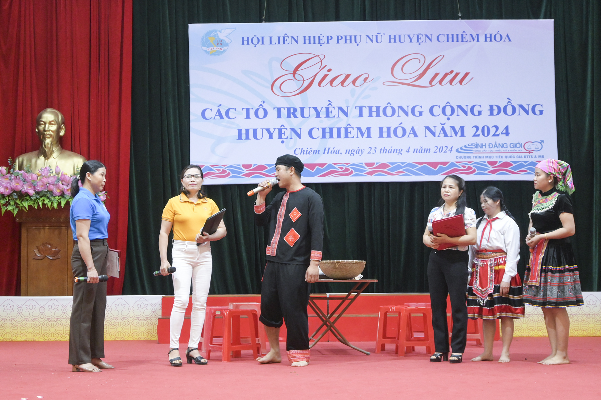Hội LHPN huyện Chiêm Hoá  tổ chức giao lưu các tổ truyền thông cộng đồng huyện Chiêm Hoá năm 2024