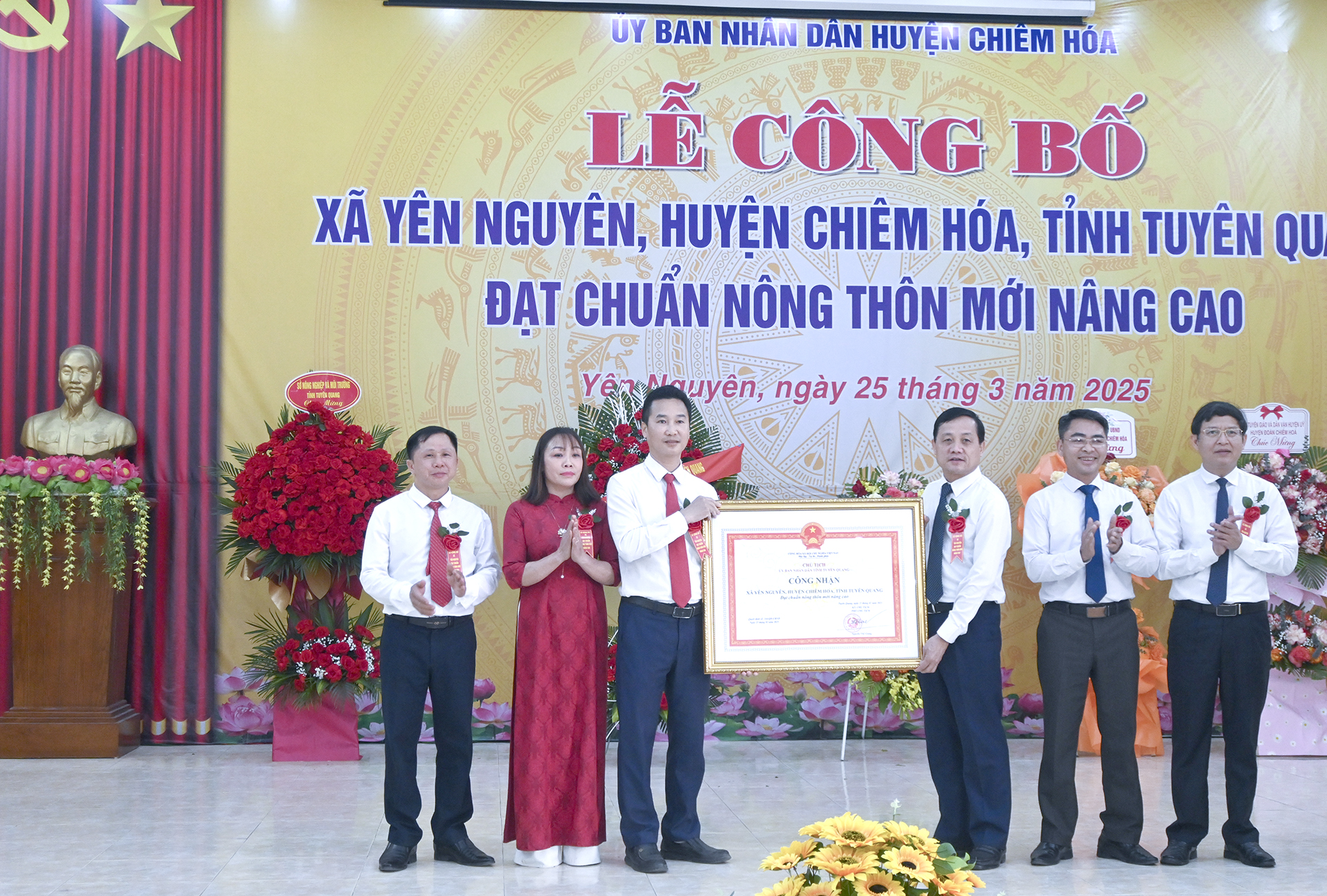 Xã Yên Nguyên đạt chuẩn nông thôn mới nâng cao
