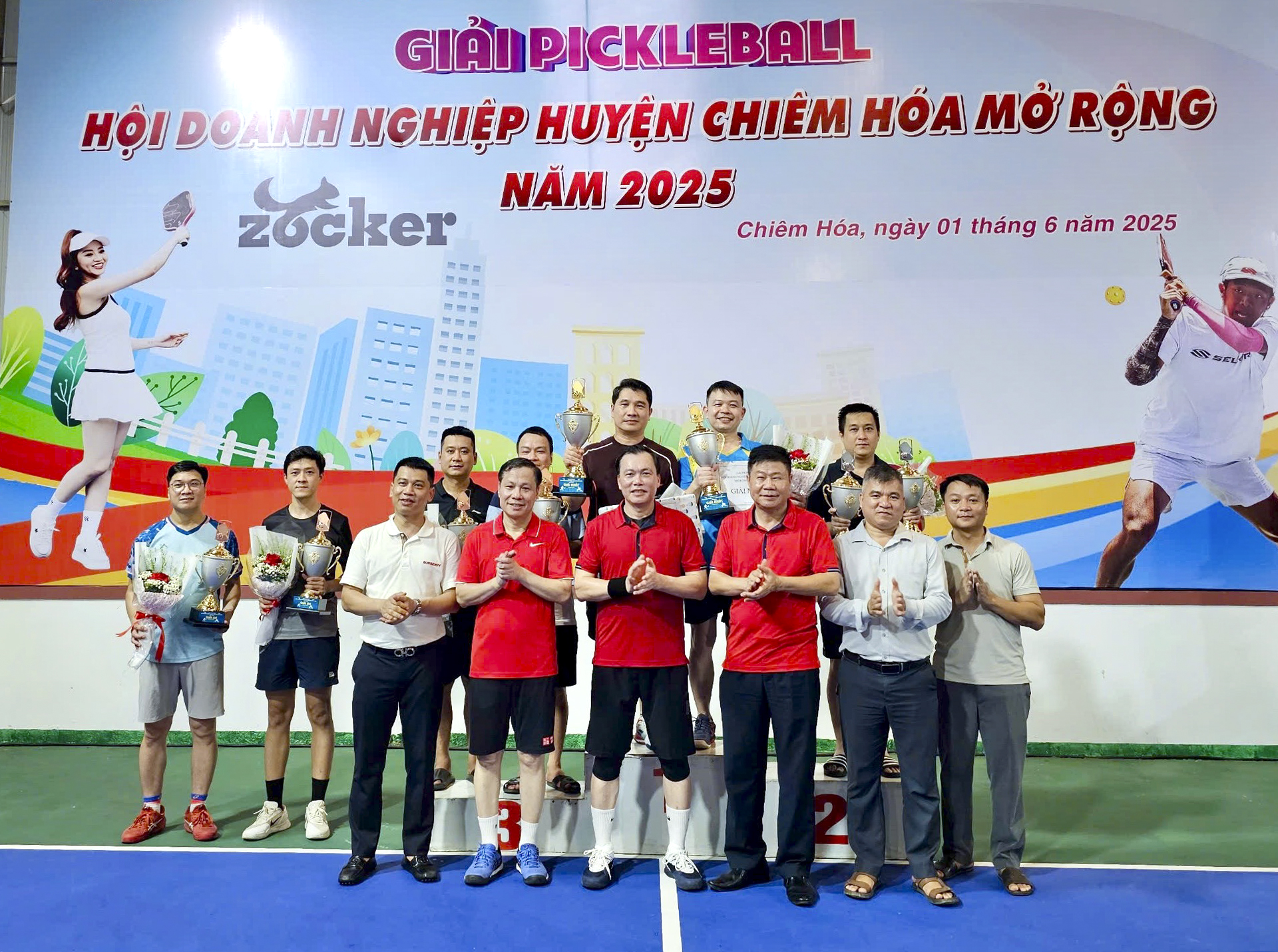 Hội Doanh nghiệp huyện Chiêm Hóa  tổ chức giải Pickleball mở rộng năm 2025