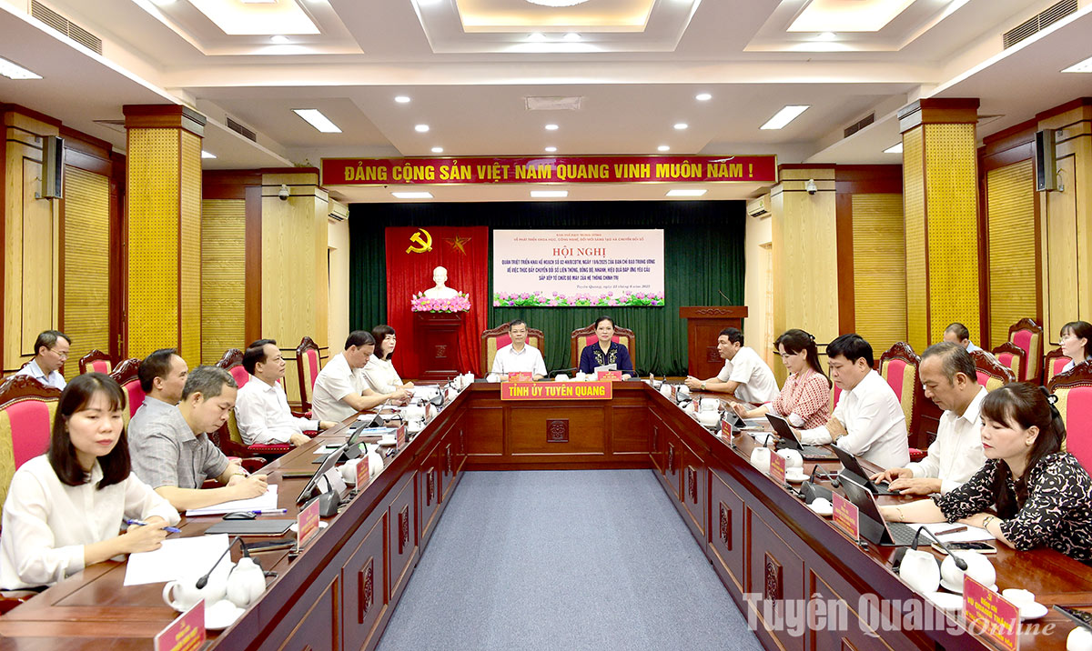 Triển khai Kế hoạch chuyển đổi số liên thông, đồng bộ đáp ứng yêu cầu sắp xếp tổ chức bộ máy