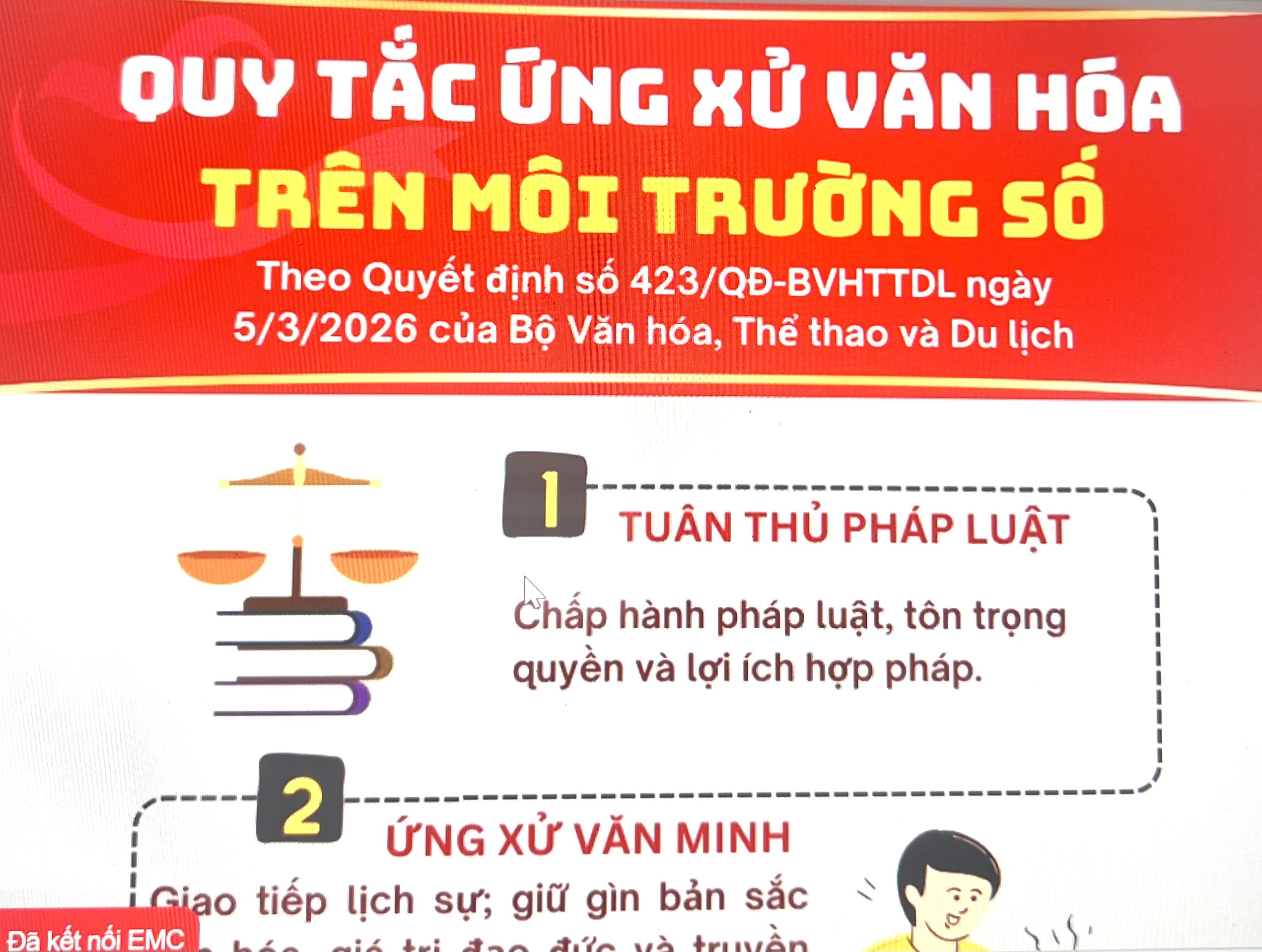 Bộ Quy tắc ứng xử trên môi trường số