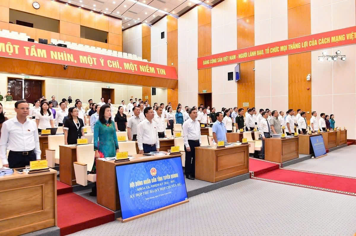 Khai mạc Kỳ họp thứ ba HĐND tỉnh khóa XX 