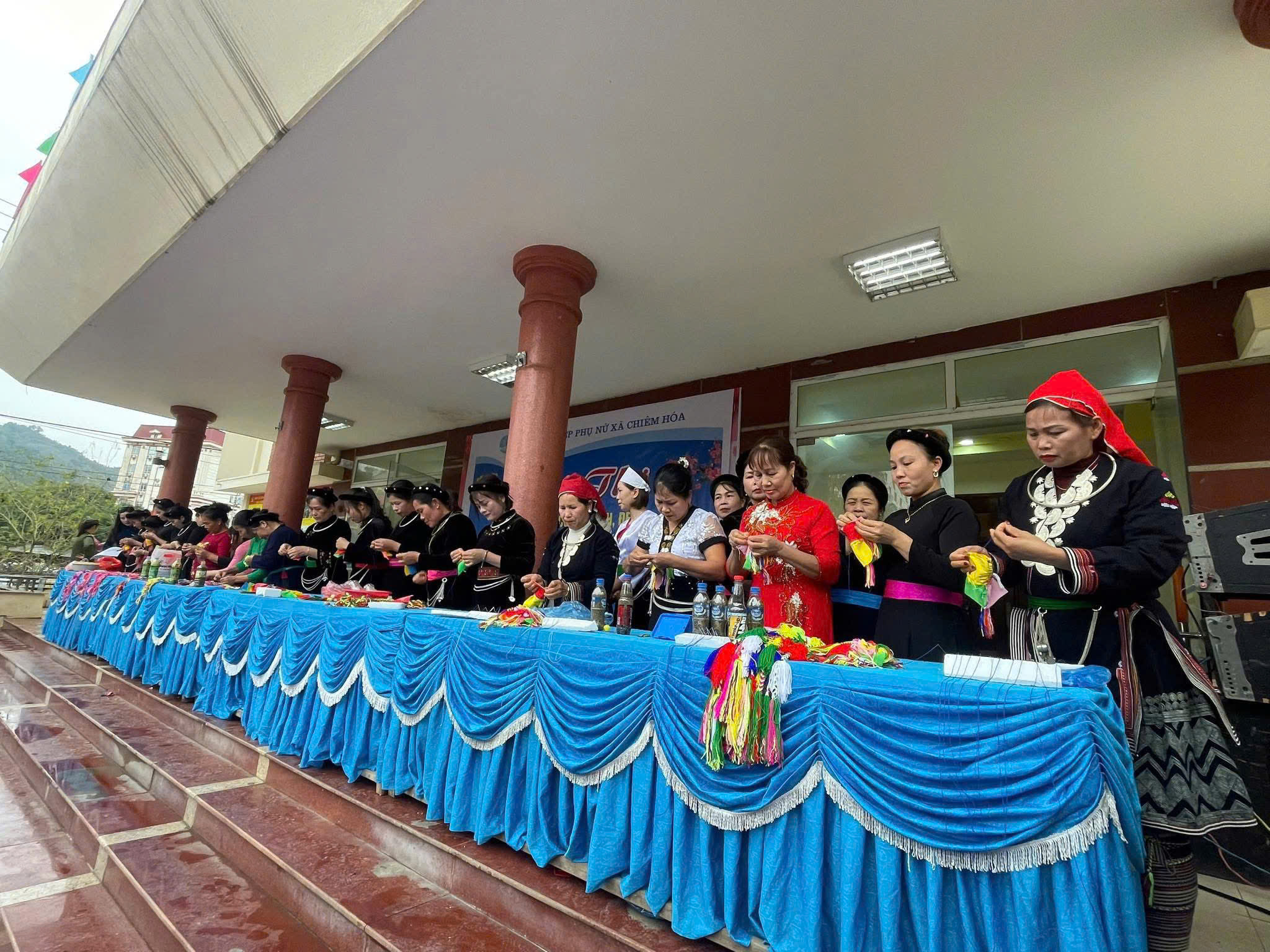 Hội Liên hiệp Phụ nữ xã Chiêm Hóa đã tổ chức Hội thi “Khâu còn nhanh – Khâu còn đẹp”